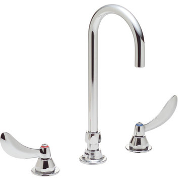Delta Kitchen Sink Faucet Gooseneck Spout IPS Connection, Polished Chrome