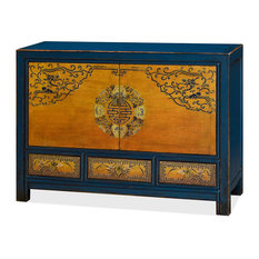 25 Most Por Asian Dressers And Chests For 2018 Houzz China Furniture And Arts Chinese Distressed Cabinet With Geometric Flower Design Dressers