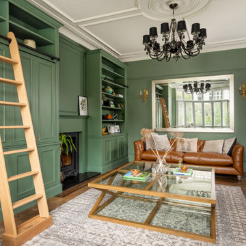 BESPOKE FITTED ALCOVE TV AND STORAGE CABINETS