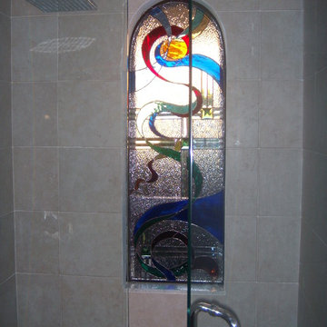 Bathroom window - Stained Glass