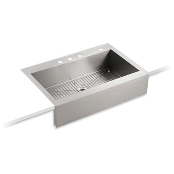 Kohler Vault Stainless Steel Apron-Front Kitchen Sink For 36" Cabinet