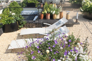 Aménagement d'une terrasse romantique.