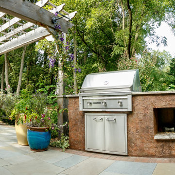 Flagstone Patios, Cook Station and Pergola