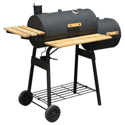 Contemporary Outdoor Grills Backyard Charcoal Barbecue Grill With Offset Smoker