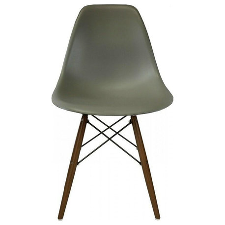 Eiffel Walnut Chair, Dark Gray