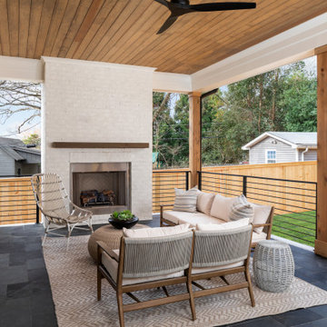 Outdoor Living at 409 Bertonley by Pike Properties - Charlotte Custom Home Build