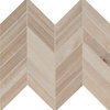 MSI NHAVCHE12X15 Havenwood - 12" x 15" Chevron Mosaic Sheet - - Beige