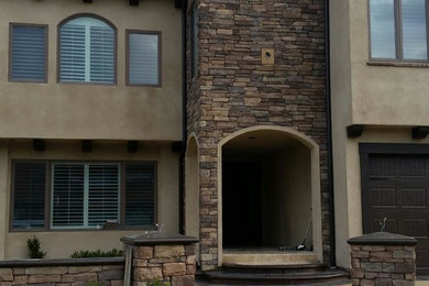 Inspiration for a contemporary exterior home remodel in Orange County