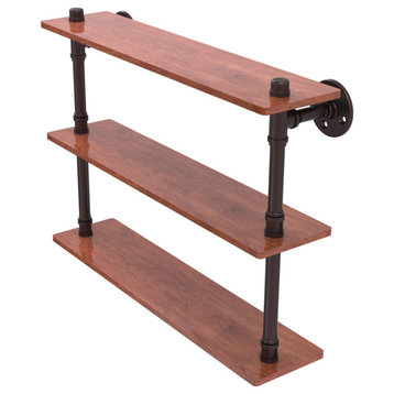 Allied Brass Pipeline Collection 22"Ironwood Triple Shelf