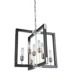 ArtCraft - ArtCraft AC11658BN Gatehouse - Eight Light Chandelier - Made in North America with pride, the "Gatehouse"Gatehouse Eight Ligh Dark Pine/Brushed Ni *UL Approved: YES Energy Star Qualified: n/a ADA Certified: n/a  *Number of Lights: Lamp: 8-*Wattage:100w Medium Base bulb(s) *Bulb Included:No *Bulb Type:Medium Base *Finish Type:Dark Pine/Brushed Nickel