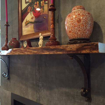 Beautiful Mantel Ideas with Iron Brackets & More
