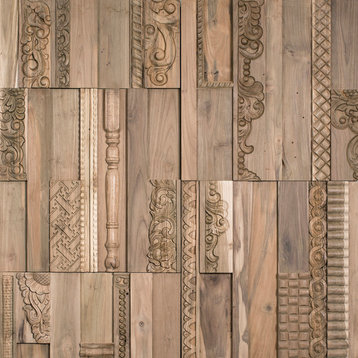 Phoenix - Reclaimed Wood Tiles by Wonderwall Studios (3.87 SF)