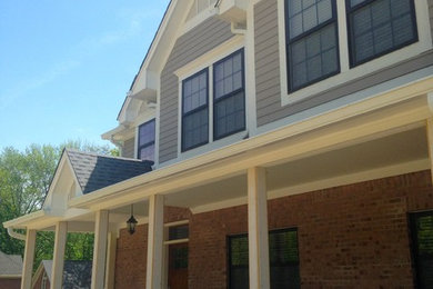 Inspiration for a craftsman exterior home remodel in Indianapolis