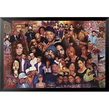 Framed, 80S Hip Hop Rappers, 18"x12"