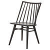 Lara Modern Classic Black Oak Simple Dining Chair