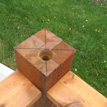 How to install Deck lighting using low voltage lighted post caps.