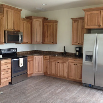 Kitchen in a new home-Guest Quarters-Hickory