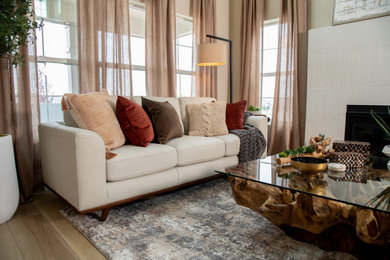 Minimalist living room photo in Other