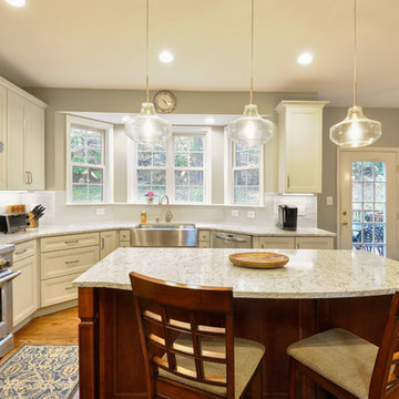 Two-finish Cherry and Maple Kitchen Design Fredericksburg, VA