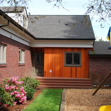 Addition for mudroom, connects home to garage