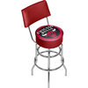 Bar Stool - Chicago Bulls Logo Stool with Foam Padded Seat and Back