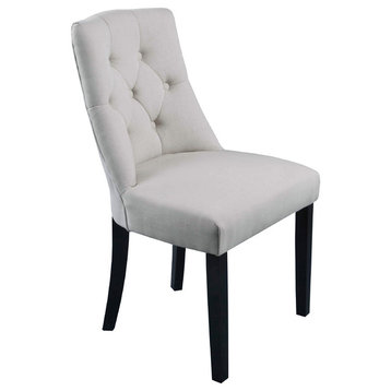 Bellcrest Linen Dining Chairs, Set of 2, Ivory