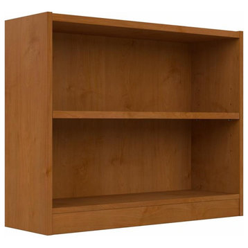 Universal Small 2 Shelf Bookcase in Natural Cherry - Engineered Wood
