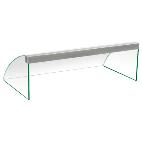 Hotdog Roller Cover Tempered Glass Grill Guard Fits 7-Roller Hot Dog Machines