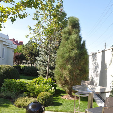Private modern garden / Частный современный сад.