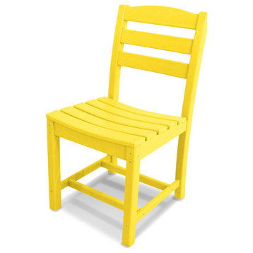 POLYWOOD La Casa Cafe Dining Side Chair, Lemon