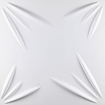19 5/8"W x 19 5/8"H Inula EnduraWall Decorative 3D Wall Panel, White