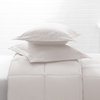 Cotton Twill Pillow Shams, Set of 2, White, King