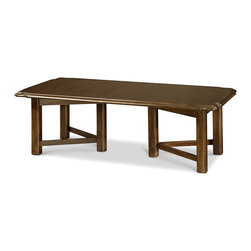 Sonoma Vintage Brown Trestle Cocktail Table - Coffee Tables