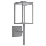 Access Lighting - Reveal Gray 1 Light Outdoor Sconce (20081LED-SG/CLR) - Access Lighting (20081LED-SG/CLR) Reveal Collection Contemporary Style 1 Light Outdoor Sconce in Satin Gray finish with Clear Shade. Wet rated. Dimmable: No. Light bulb data: 1 SSL 13 watt. Bulb included: Yes