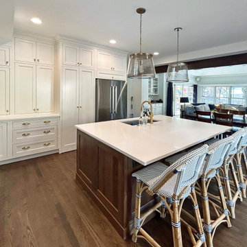 Island-Forward Gourmet Kitchen with Hidden Scullery