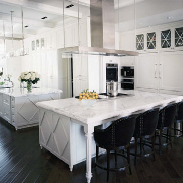 White Marble Kitchen Countertops