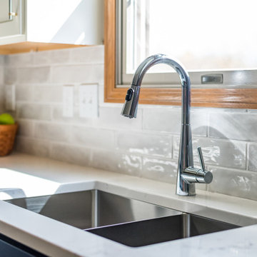 Transitional Kitchen Remodel With a New Bench Seating Area