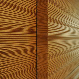 Inspiration for a contemporary home theater remodel in Lille