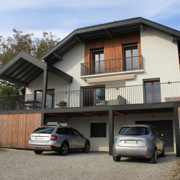 extension et rénovation contemporaine maison savoyarde 1991