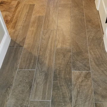 Remodel of front rooms, stairs, hallway, and powder bathroom in Claremore, OK