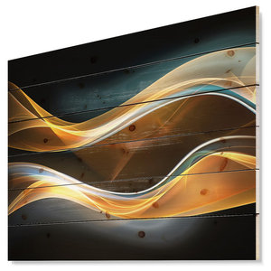 Glass Picture Toughened Wall Art Modern Unique Brown Abstract Waves Any Size