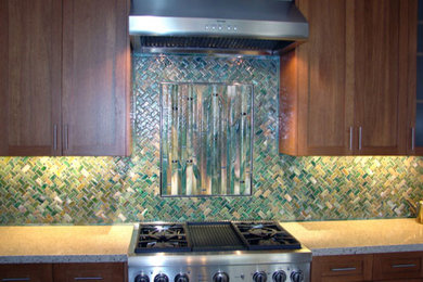 Kitchen - asian kitchen idea in Los Angeles