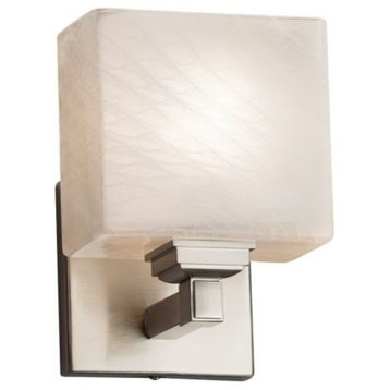 Justice Designs Fusion Regency ADA 1-Light LED Wall Sconce, Brushed Nickel