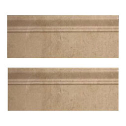 Crema Marfil Marble 3/4" Baseboard Molding Polished - Home Decor