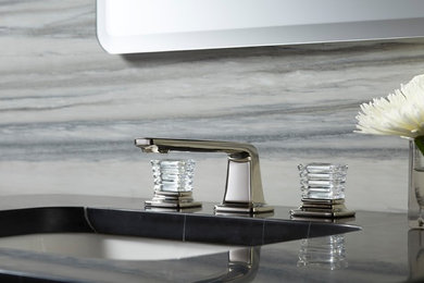 Per Se Decorative Sink Faucet with Saint-Louis Crystal Knob Handles