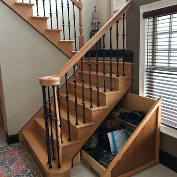 Draw storage, under staircase