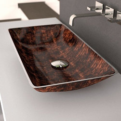 Designer Rectangular Bathroom Sink | Broen Black - Bathroom Sinks