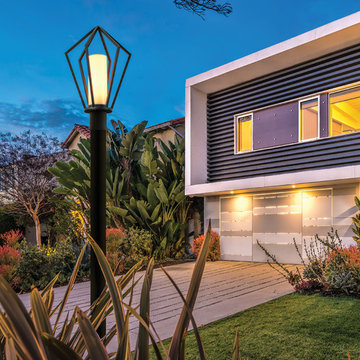 Whitley Heights 1-Light Outdoor Light Post - Texture Black Finish - Opal Glass