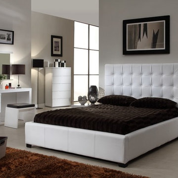Athens Modern White Bedroom Set - $1795.46
