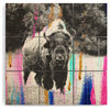 Allyson Johnson Buffalo Abstract Mixed Media Wood Wall Mural